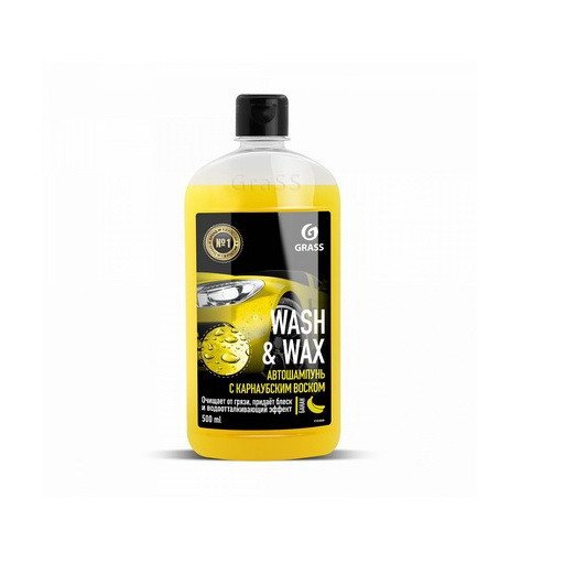 Automobilių šampūnas su karnaubo vašku "Wash & Wax" 500 ml