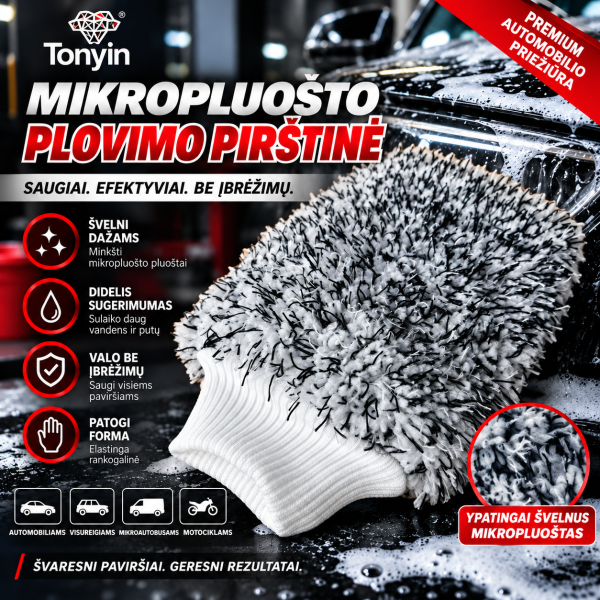 Automobilio plovimo pirštinė WM Wash Mitt Detail