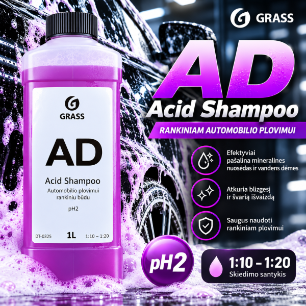 Rūgštinis rankinis šampūnas AD Acid Shampoo 1L GRASS