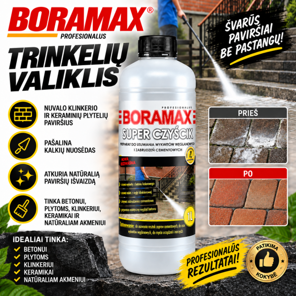 Trinkelių ir betono plytelių valiklis 1L