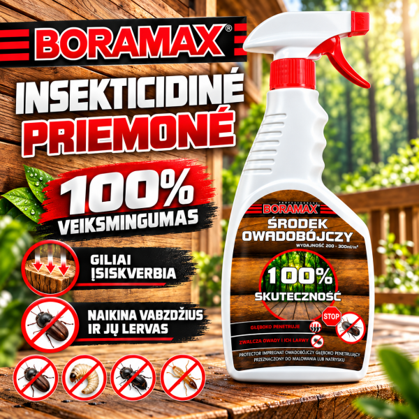 Insekticidinis impregnantas medienai IMPREGNAT OWADOBÓJCZY 0,45L BORAMAX