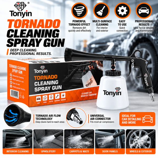 Pneumatinis valymo pistoletas TORNADO CLEANING SPRAY GUN TONYIN