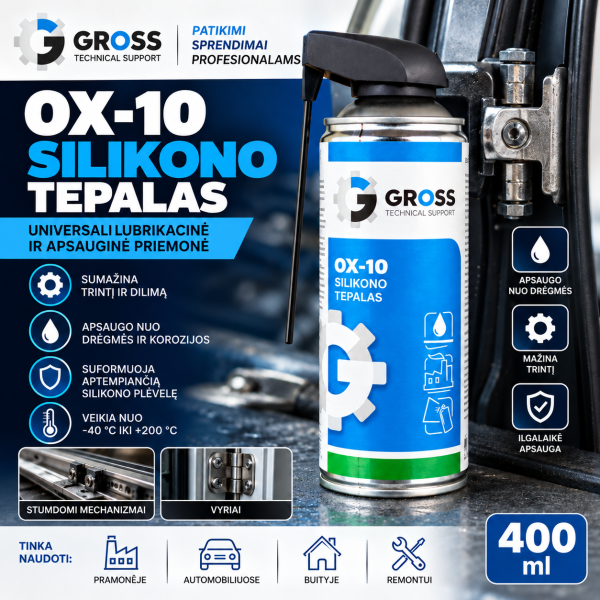 Silikoninis tepalas OX-10 400 ml GROSS