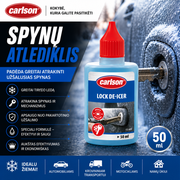 Ledo tirpiklis tepalas spynelėms LOCK DE-ICER 50 ml