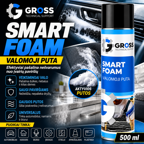Universalios valymo putos SMART FOAM 600 ml GROSS